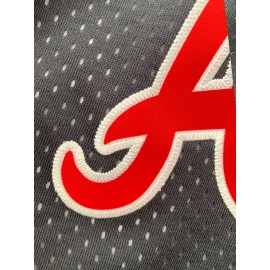 [Breathable Atlanta Shorts] Breathable Blue Atlanta-Inspired Shorts - Men's #13 Classic Embroidered Lettering, Elastic Waistband with Striped Accents - Ideal for Training & Competitive Play