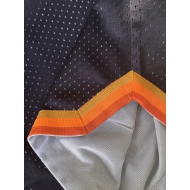 Men's Blue Baseball Shorts with Classic Letter Embroidery & Button Detail - Breathable Loose-Fit Athletic Shorts for Training, Games, Outdoor Activities - All-Season Comfort, Machine Washable, Workout Shorts