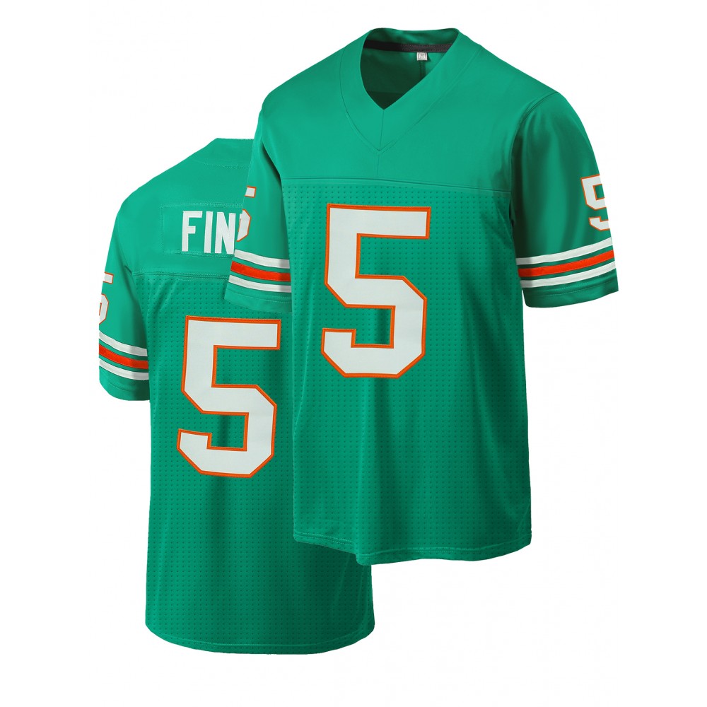 Men'S Green # 5 Breathable Rugby Shirt, Sports V-neck Short Sleeve Training Match Uniform, Embroidered American Football Shirt Men'S Green # 5 Breathable Rugby Shirt, Sports V-neck Short Sleeve Training Match Uniform, Embroidered American Football Shirt