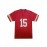 Men's Red #15 American Football Jersey - Loose Fit Breathable V-Neck Embroidered Sportswear, All-Season Casual Streetwear Top for Outdoor Activities & Sports, Football Clothes, Durable Sportswear