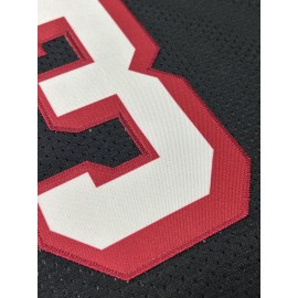 Men'S Black #13 American Football Jersey, Loose Fit, Embroidered, Breathable, for Sports, Fashion, Casual, Street, Adult, Male, Universal, Team Sport