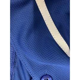 Men's Royal Blue #30 Baseball Jersey - Loose Fit V-Neck Button-Up Shirt with Embroidered ROODA & Number 2025 Design, Breathable All-Season Casual & Sports Wear for Street Style, Outdoor Activities, Running