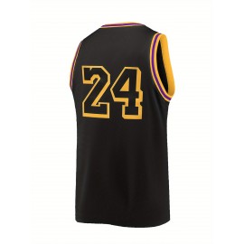 Men'S Black Basketball Suit # 23 Classic Retro Embroidered Sleeveless Sweat wicking Breathable Tank Top Basketball Suit