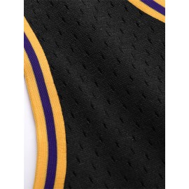 Men'S Black Basketball Suit # 23 Classic Retro Embroidered Sleeveless Sweat wicking Breathable Tank Top Basketball Suit