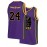Men'S Purple Snake Skin Basketball Suit # 24 Classic Retro Embroidered Letter Sleeveless Sweat wicking Breathable Tank Top Basketball Suit