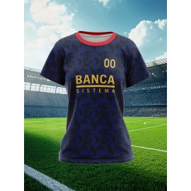 Women's Plus-Size Soccer Uniforms Custom with Team Name & Jersey Number - Personalized Sports Jerseys in Navy Blue & Golden, Breathable Fabric for Female Athletes - Ideal for Soccer, Softball, Basketball Teams, Team Apparel, Sporty Style, Comfortable Fit