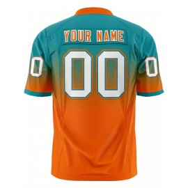 Customizable Plus Size Women'S Football Jersey - Personalized Name & Number, V-Neck Short Sleeve, Black & Neon Green with White Stripes & Logo, Breathable Summer Sports Training Uniform for Outdoor Competition