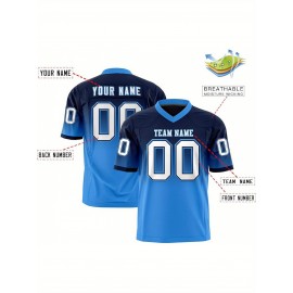 Customizable Plus Size Women'S Football Jersey - Personalized Name & Number, V-Neck Short Sleeve, Black & Neon Green with White Stripes & Logo, Breathable Summer Sports Training Uniform for Outdoor Competition